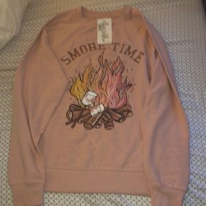 S’more time light pink sweatshirt